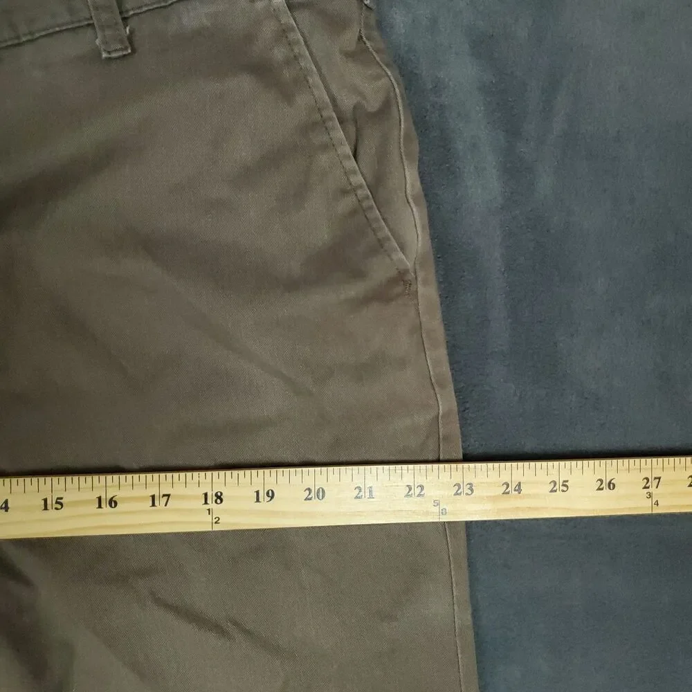 Lee Total Freedom Pants Mens 36x34 Brown Straight Fit Wrinkle Resistant Chinos